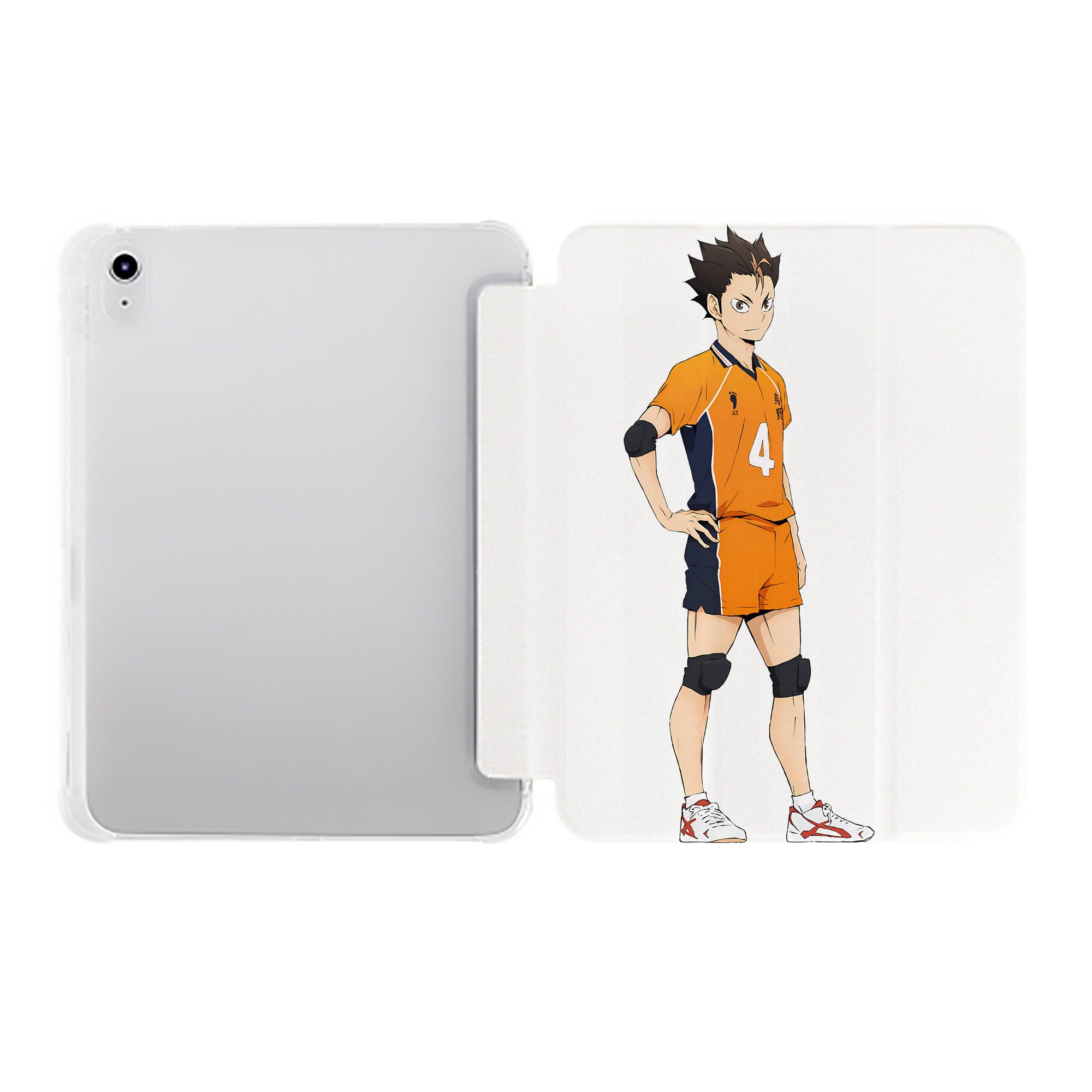 （画像用） ハイキュー!! Haikyu!! IPad ケース ペン収納付き 三つ折りスタンド PUレザー×シリコン 対応機種9.5/10.5/10.9インチ